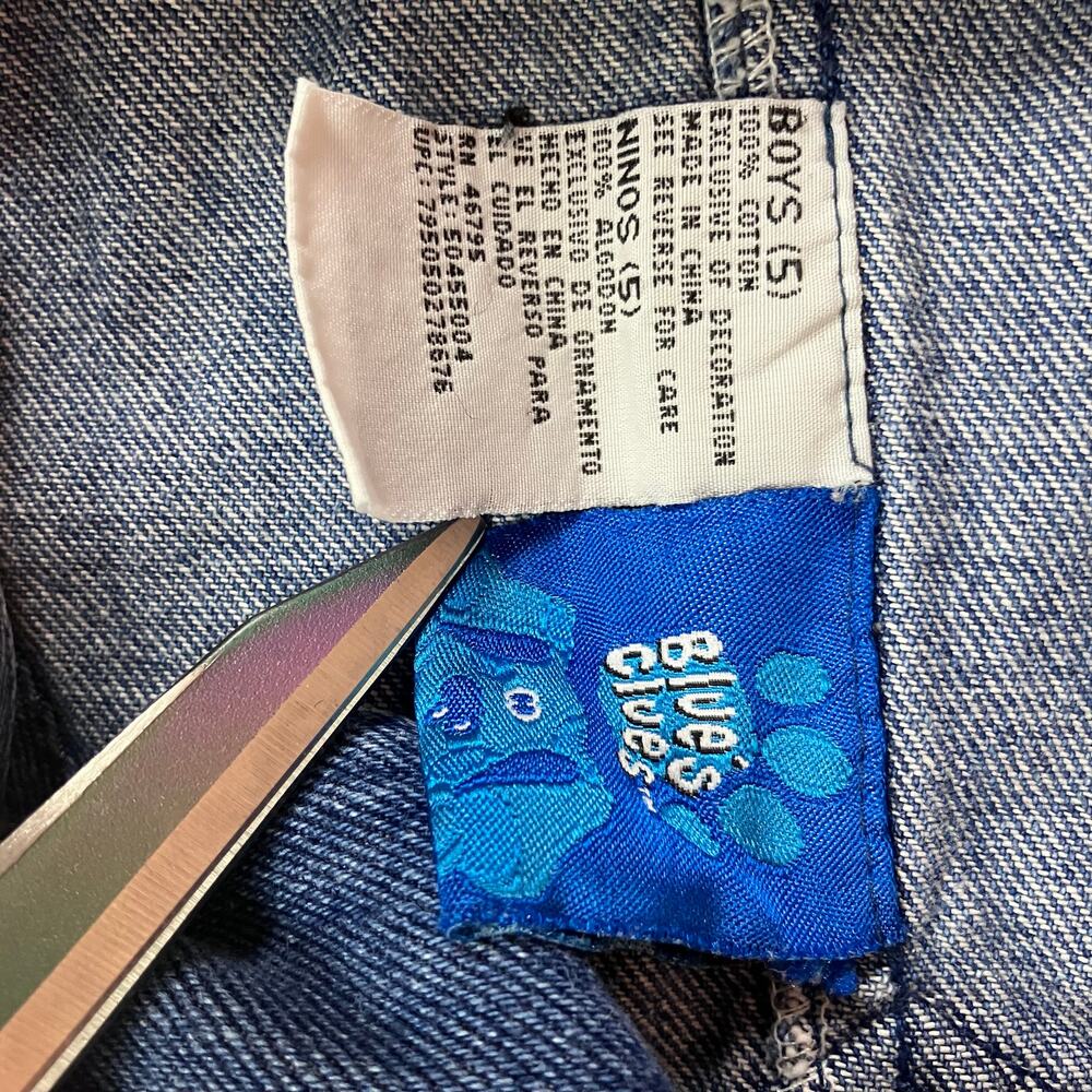 Vintage 2000 Blues Clues Denim Character Overalls - Picture 3 of 8